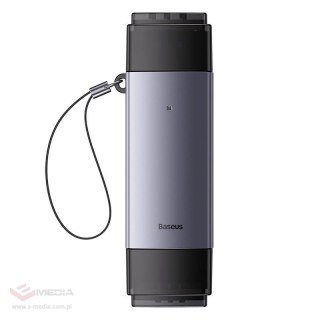 Czytnik kart pamięci BASEUS Lite Series SD/TF USB-A+USB-C (szary)