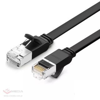 Kabel UGREEN NW101 RJ45 Cat.6 2m UTP płaski (czarny)