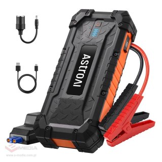 AstroAI S8 Ultra 3w1: Jump starter 4000A + Powerbank 24000mAh + Światło awaryjne