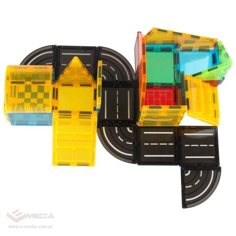 Klocki magnetyczne konstrukcyjne 3D budowa 50 elementów