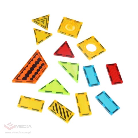 Klocki magnetyczne konstrukcyjne 3D budowa 50 elementów