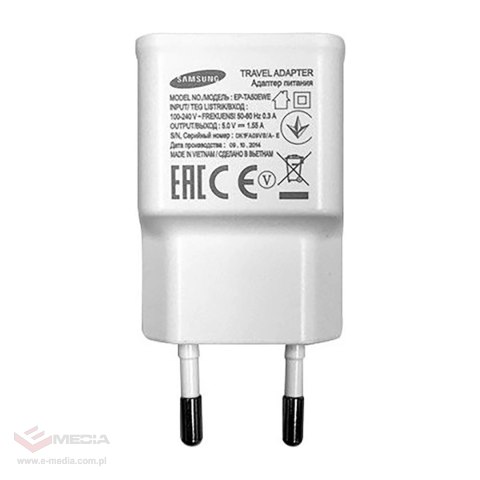 Ładowarka sieciowa Samsung EP-TA50EWE 8W USB-A z kablem microUSB ECB-DU4AWE (Bulk - opakowanie zastępcze) - biała