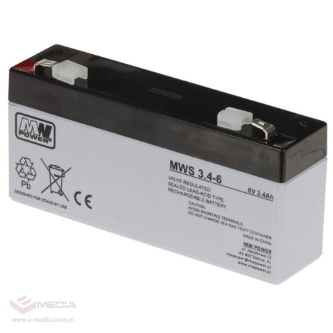 AKUMULATOR 6V/3.4AH-MWS