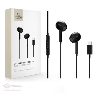 Słuchawki Tech-Protect Ultraboost Core G2 USB-C - czarne