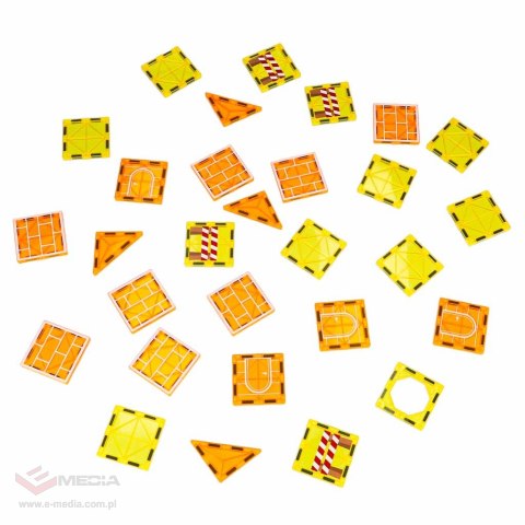 Klocki magnetyczne konstrukcyjne 3D budowa maszyny budowlane 92 elementy