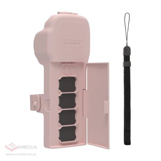 Etui ochronne SUNNYLIFE do Osmo Pocket 3 z paskiem (różowe)