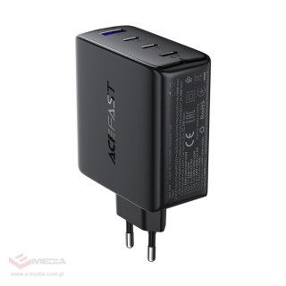 Ładowarka Acefast A94 sieciowa GaN2 USB-A / 3x USB-C PD 100W - czarna