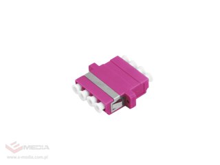 Adapter światłowodowy multimodowy OM4 LC quad ALANTEC