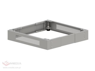 Cokół uniwersalny do szaf wiszących 19" regulowany szer. 600 x głęb. 400, 500, 600 mm, kolor szary ALANTEC